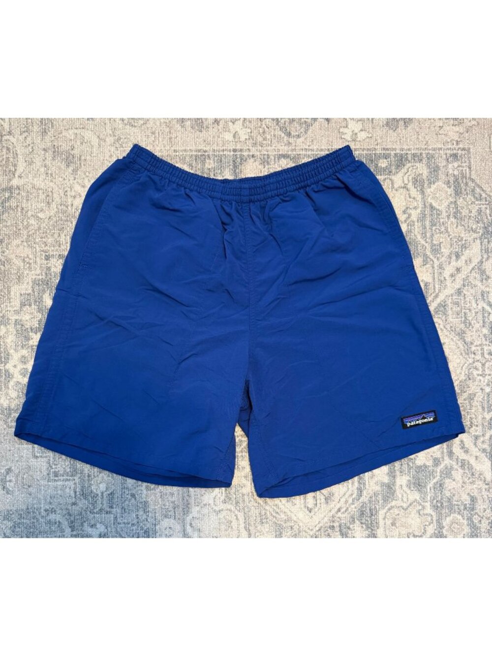 Patagonia Men's Blue 5" Baggie Pull On Shorts Small Outdoors Hiking Swim